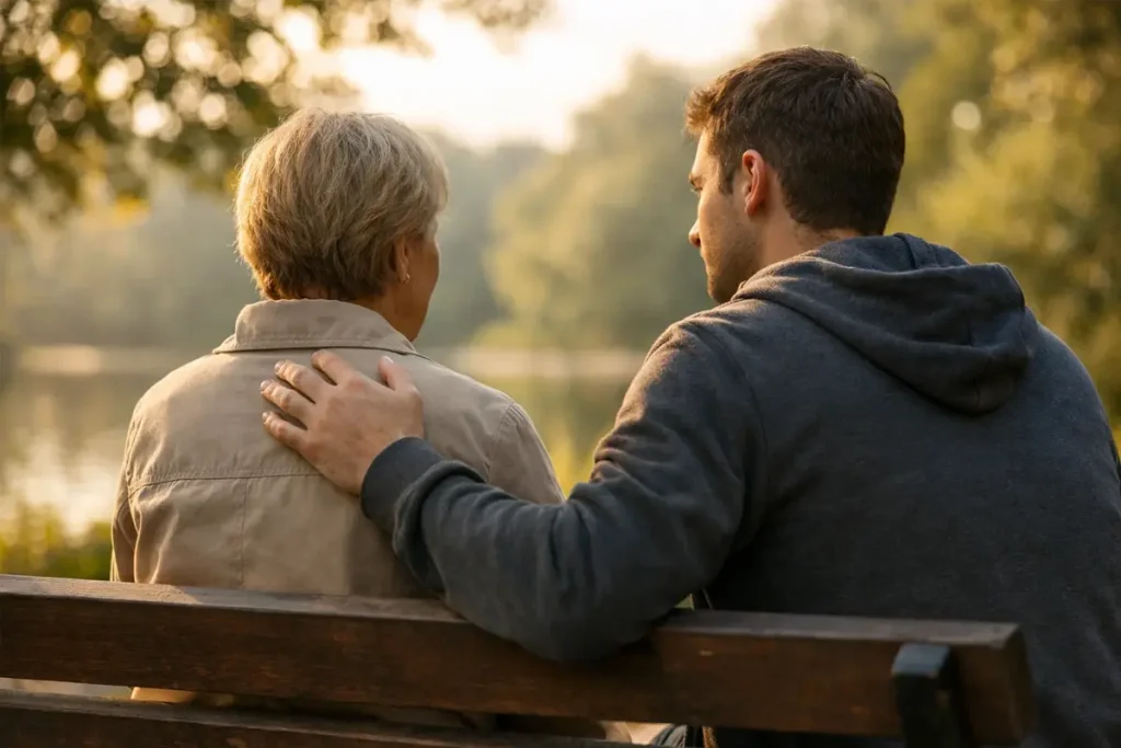 Mani che si stringono in segno di supporto e aiuto reciproco